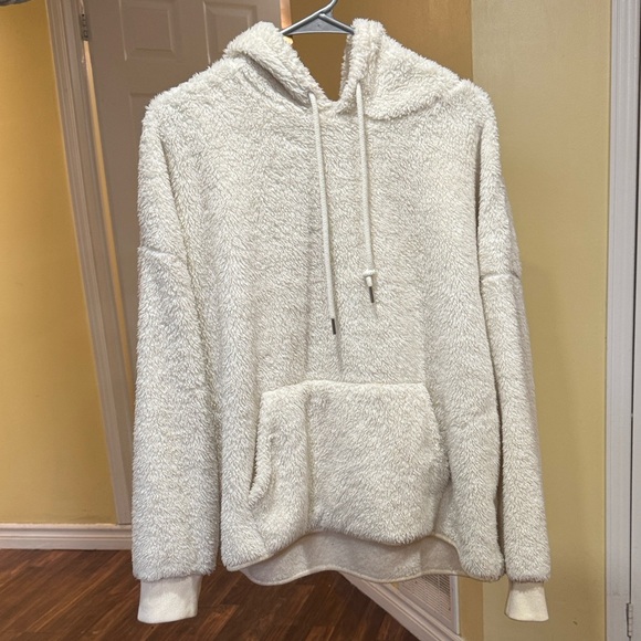 H&M Cream Fleece Hoodie - Picture 6 of 12
